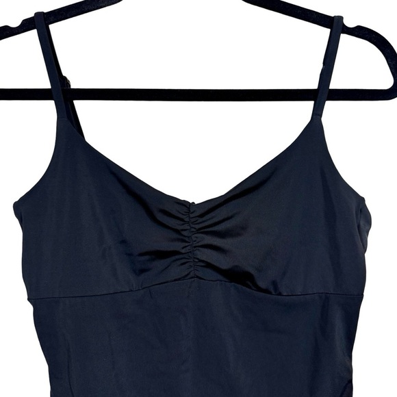 NEW NWT Andie The Symi Ruched One Piece Bathing Suit Swimsuit Eco Nylon in Black - Picture 5 of 12